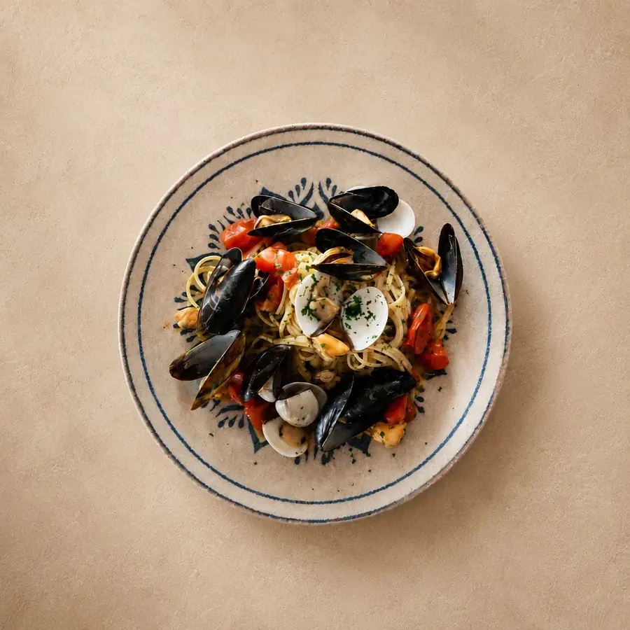 Linguine con Cozze e Vongole
